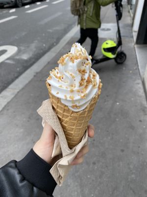 Vegan Italian ice cream   at Jimmy's Street Food in Paris