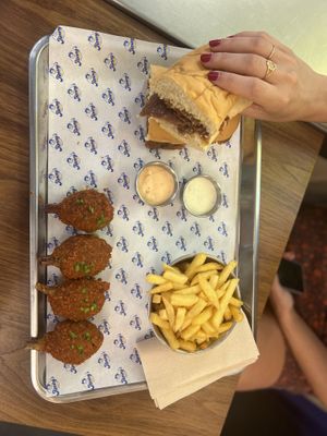 Full plate  at Jimmy's Street Food in Paris