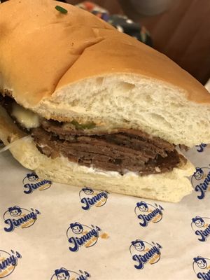 philly cheese sandwich  at Jimmy's Street Food in Paris