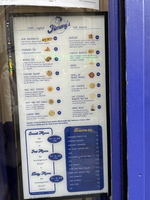 Menú 100% plant based 🌿  at Jimmy's Street Food in Paris