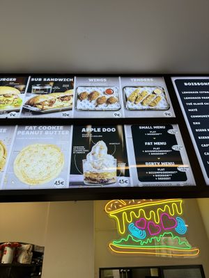 Menu  at Jimmy's Street Food in Paris