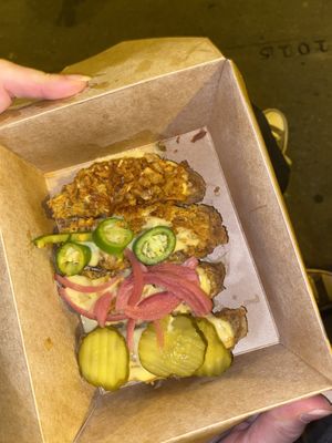 Tenders with some toppings  at Jimmy's Street Food in Paris