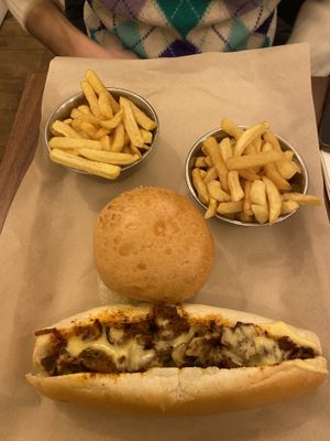 Honestly, I didn’t love it. It was too seasoned (it literally tasted like pepper solely).   at Jimmy's Street Food in Paris