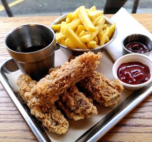 Tenders + Fries + Coffee at Jimmy's Street Food in Paris