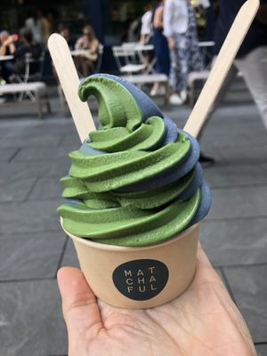 Twist soft serve   at Matchaful Cafe in New York City