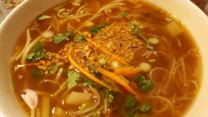 cinnamon ";duck"; noodle soup at Wedgwood II in Seattle