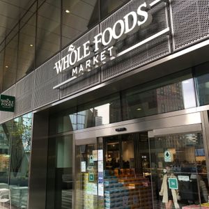 Front entrance. at Whole Foods Market - Manattan West in New York City