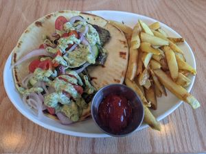 Grilled Seitan Wrap at Graze Kitchen  in Las Vegas