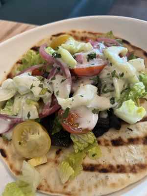 Mushroom shwarma pita  at Graze Kitchen  in Las Vegas