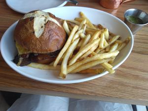 Mushroom burger  at Graze Kitchen  in Las Vegas