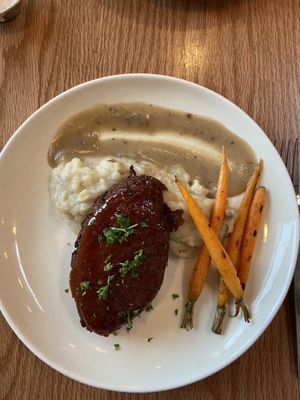 Meatless meatloaf is so tasty!   at Graze Kitchen  in Las Vegas
