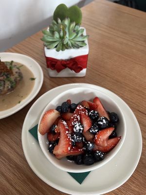 Their seasonal fresh fruit   at Graze Kitchen  in Las Vegas