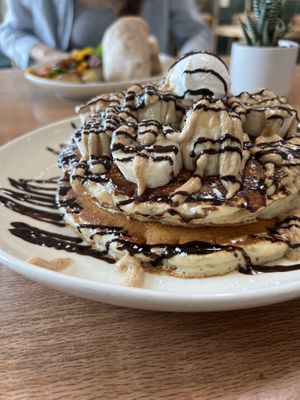 Chunky monkey pancakes  at Graze Kitchen  in Las Vegas