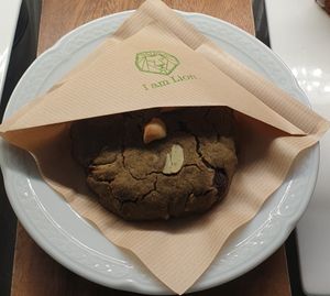 matcha cookie at I am Lion - Welcome Back! in Seoul