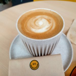 latte at Godny Cafe in Seoul