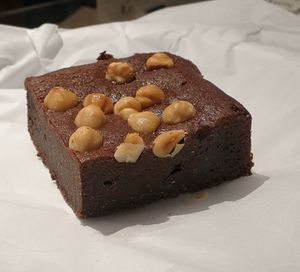 hazelnut brownie at Godny Cafe in Seoul
