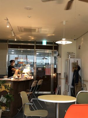 Counter at Godny Cafe in Seoul