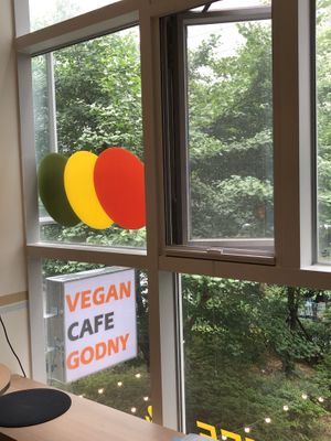 Sign at Godny Cafe in Seoul