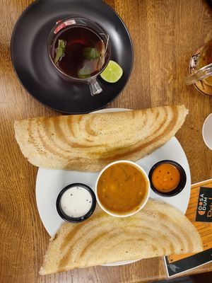 masala dosa at Dosa Dum in Prague