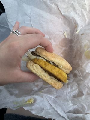 Love their breakfast sandwiches!  at Dulce Vegan Bakery and Cafe in Atlanta