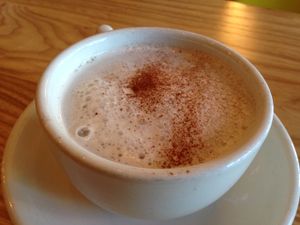 chai latte at Dulce Vegan Bakery and Cafe in Atlanta