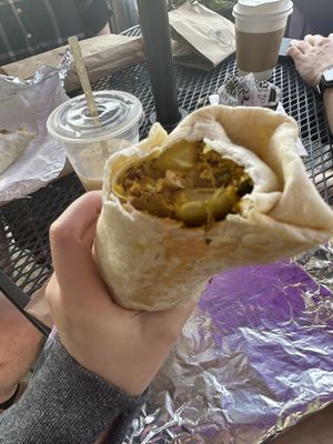 Breakfast burrito  at Dulce Vegan Bakery and Cafe in Atlanta