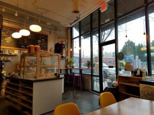 inside at Dulce Vegan Bakery and Cafe in Atlanta