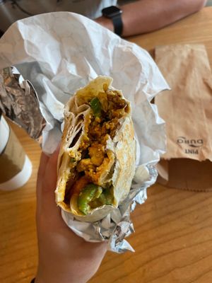 Breakfast burrito  at Dulce Vegan Bakery and Cafe in Atlanta