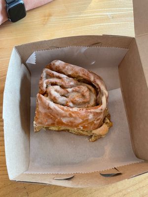 Cinnamon roll  at Dulce Vegan Bakery and Cafe in Atlanta