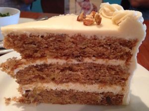 hummingbird cake at Dulce Vegan Bakery and Cafe in Atlanta