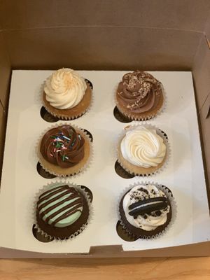An assortment of fresh vegan cupcakes!!! at Dulce Vegan Bakery and Cafe in Atlanta