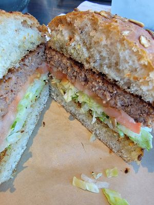 Classic beyond on vegan wheat at Hopdoddy Burger Bar in San Marcos
