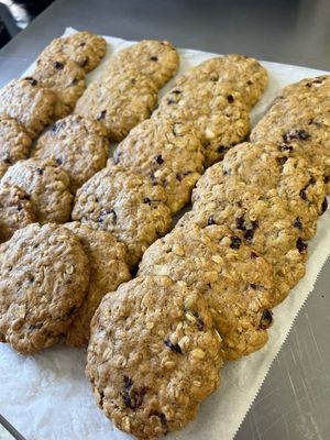 Cranberry Oatmeal Cookies at Eden's Vegan Eatery in St Croix