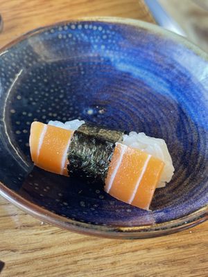 Vegan salmon  at Coco Koi in Stockholm
