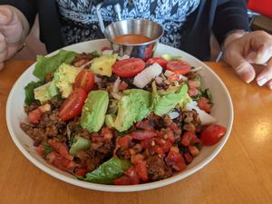 Taco salad at Veggie Grill - Farmers Market in Los Angeles