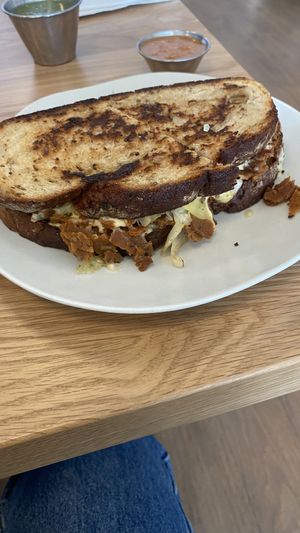 Dynamite tasting Reuben   at Veggie Grill - Farmers Market in Los Angeles