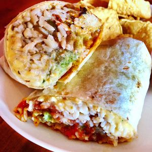 Chick’n Burrito  at Veggie Grill - Farmers Market in Los Angeles