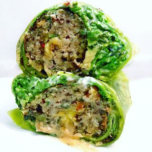 Quinoa Burger Wrap  at Veggie Grill - Farmers Market in Los Angeles