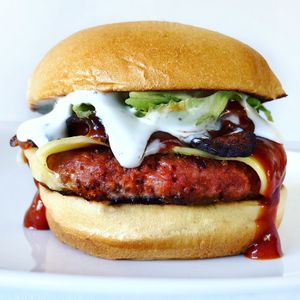 Steakhouse Burger  at Veggie Grill - Farmers Market in Los Angeles