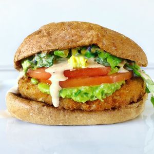 Crispy Chick’n Sandwich  at Veggie Grill - Farmers Market in Los Angeles