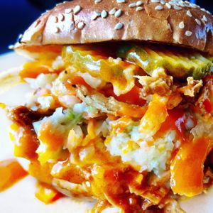 BBQ Pulled Pork Sandwich  at Veggie Grill - Farmers Market in Los Angeles