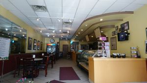 Indoor seating at Cupcake Station in Birmingham