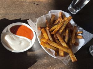 Sweet potato fries  at Chīsù De - Veggie Table in Beijing