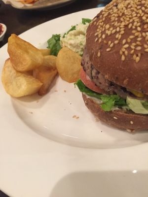 Southwest Bean Burger at Chīsù De - Veggie Table in Beijing