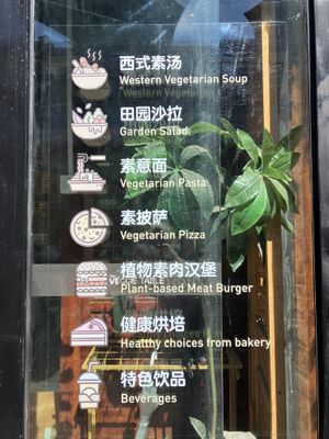 Western food at Chīsù De - Veggie Table in Beijing