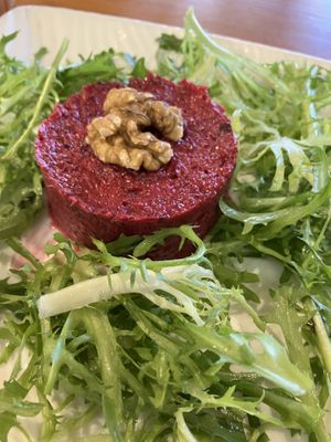 Beetroot pate  at Chīsù De - Veggie Table in Beijing