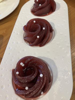 Pear starter  at Chīsù De - Veggie Table in Beijing