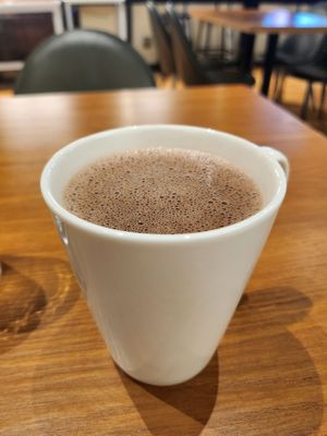 Hot chocolate at Chīsù De - Veggie Table in Beijing