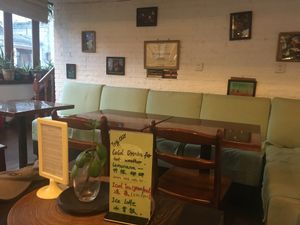 Interior decorations at Chīsù De - Veggie Table in Beijing