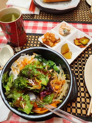 Bibimpbap  #Veganuary at Cypress Cafe in San Antonio